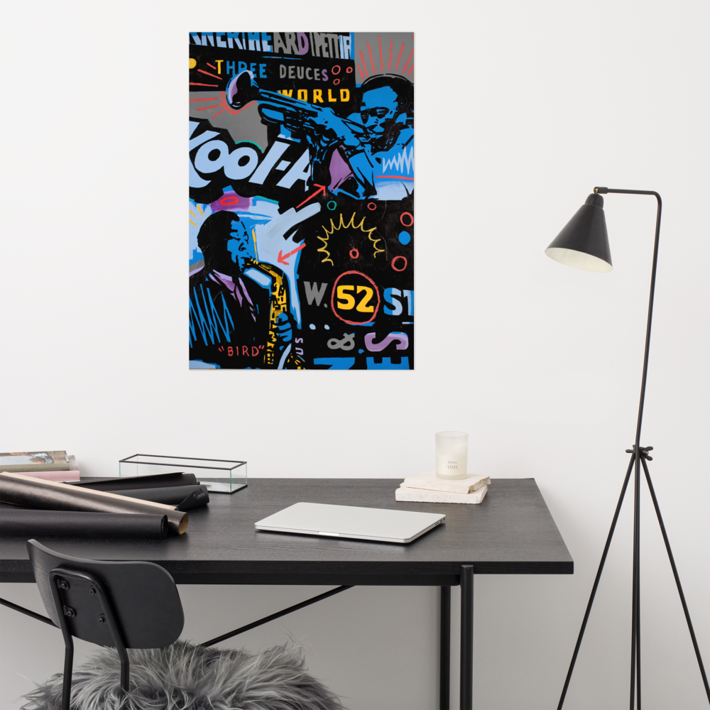 "Miles + Bird 52nd Street" Matte Poster 24x36