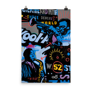 "Miles + Bird 52nd Street" Matte Poster 24x36