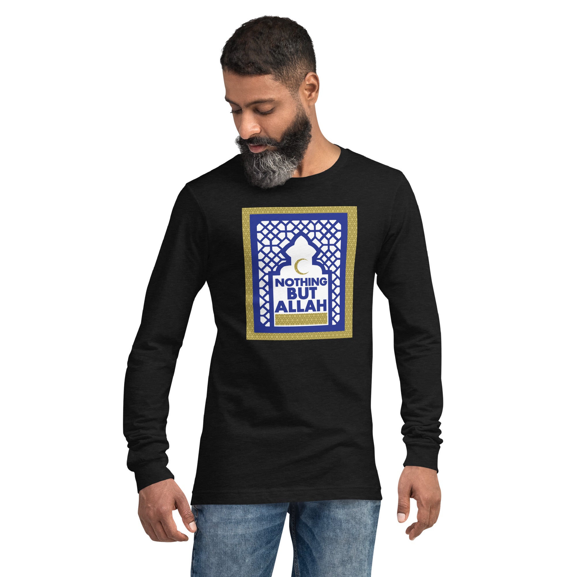 Nothing But Allah Arch - Unisex Long Sleeve Tee
