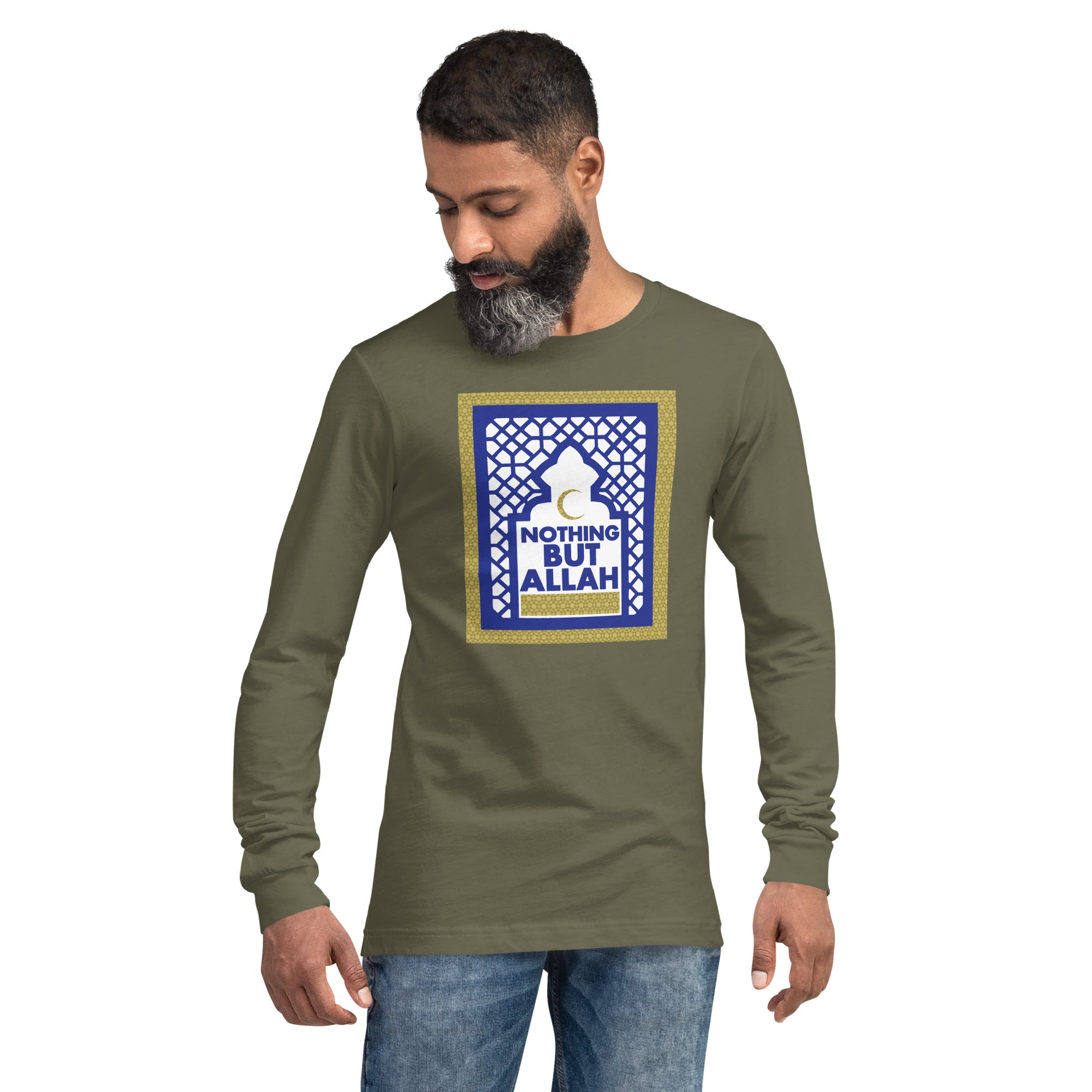 Nothing But Allah Arch Unisex Long Sleeve Tee