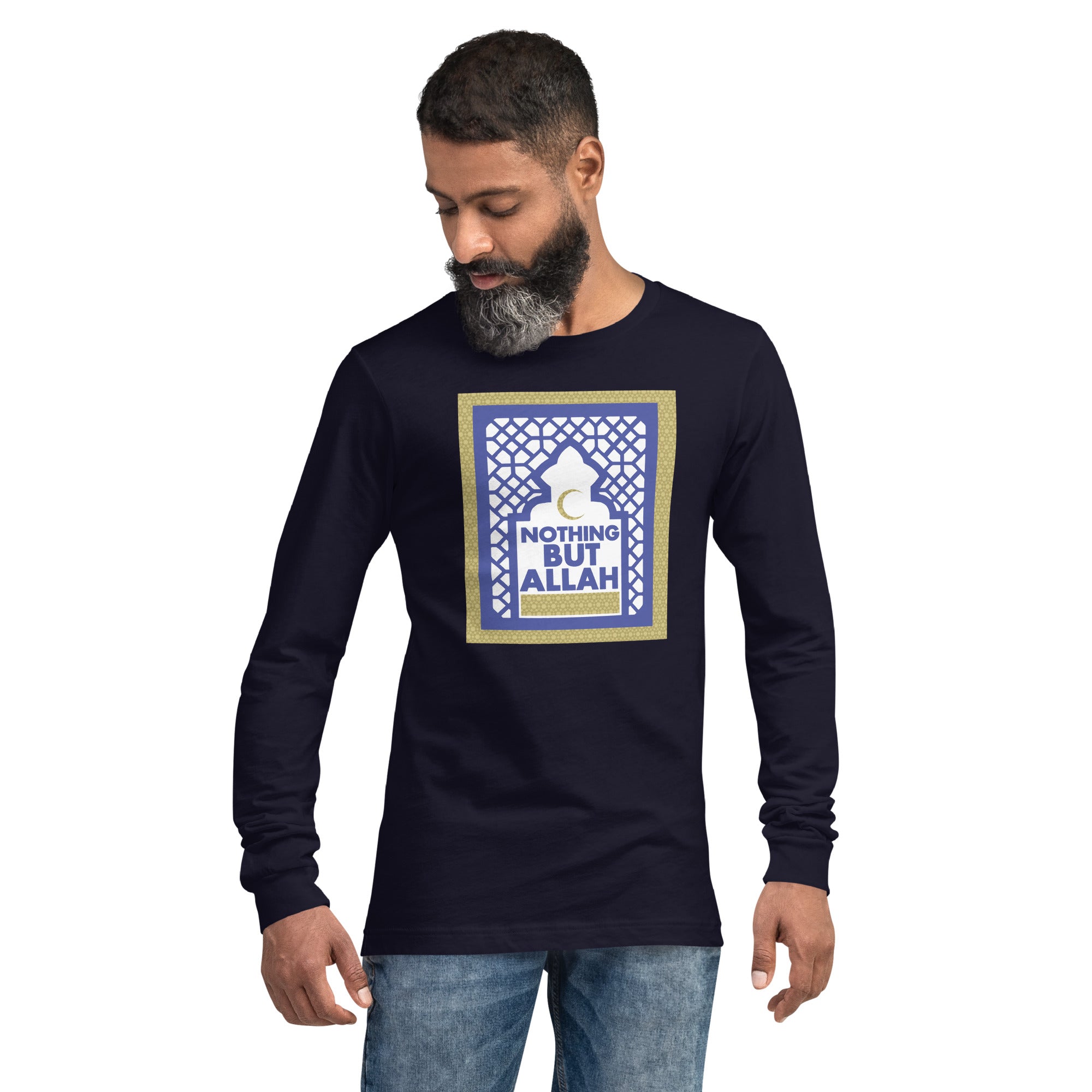 Nothing But Allah Arch Unisex Long Sleeve Tee
