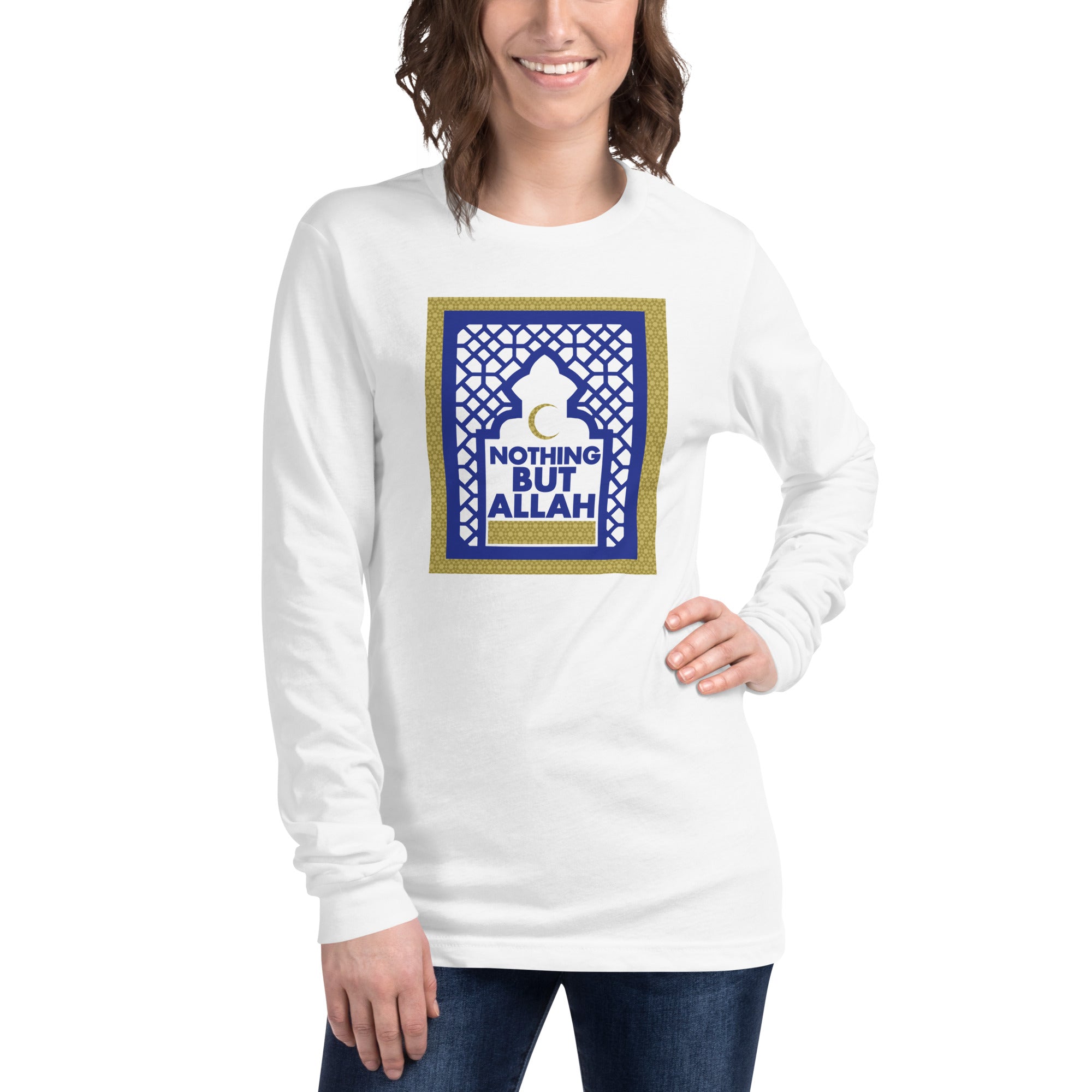 Nothing But Allah Arch Unisex Long Sleeve Tee
